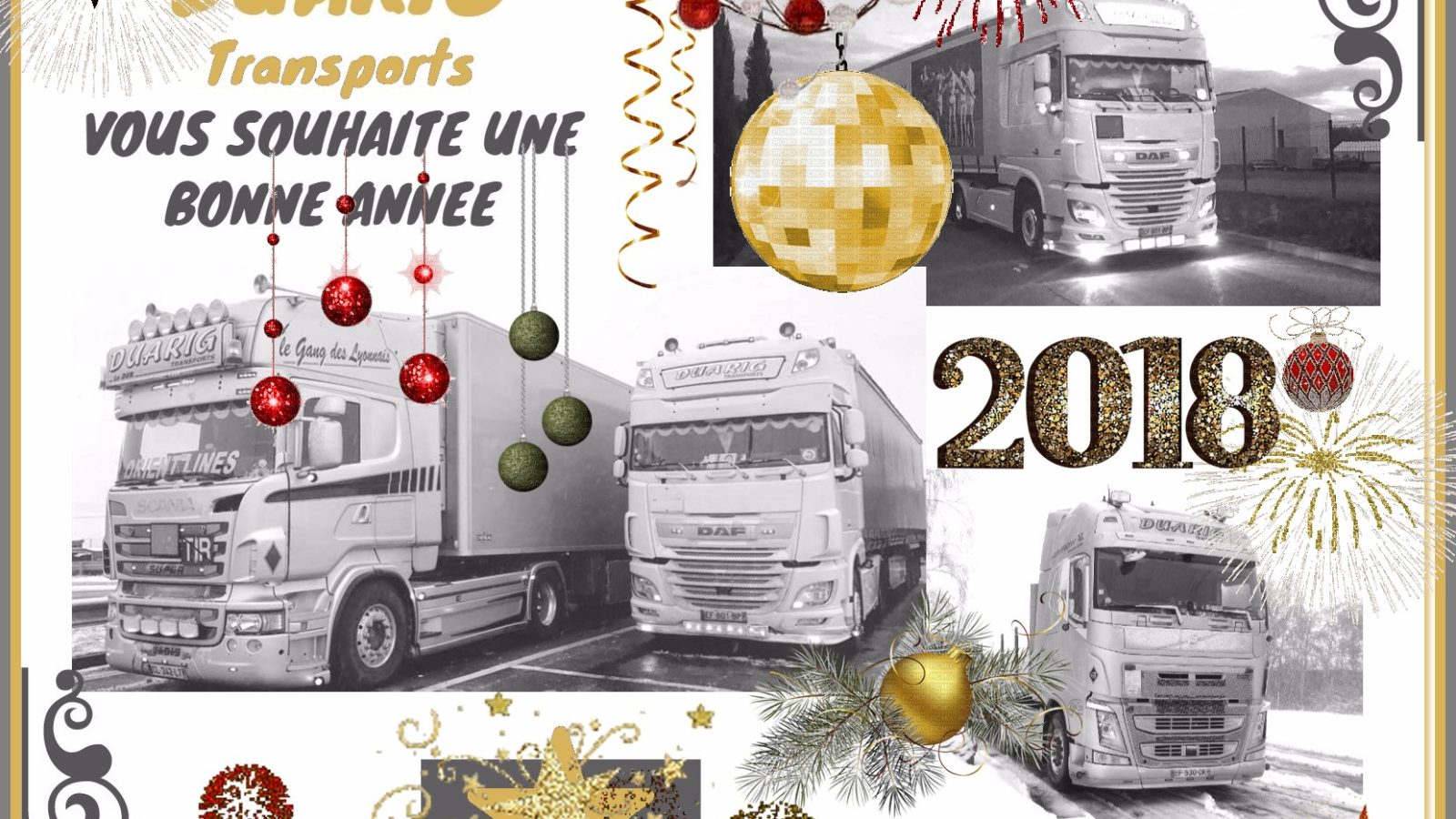 Bonne année 2018 — DUARIG Transports