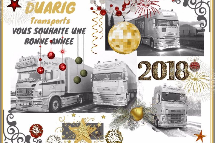 Bonne année 2018 — DUARIG Transports
