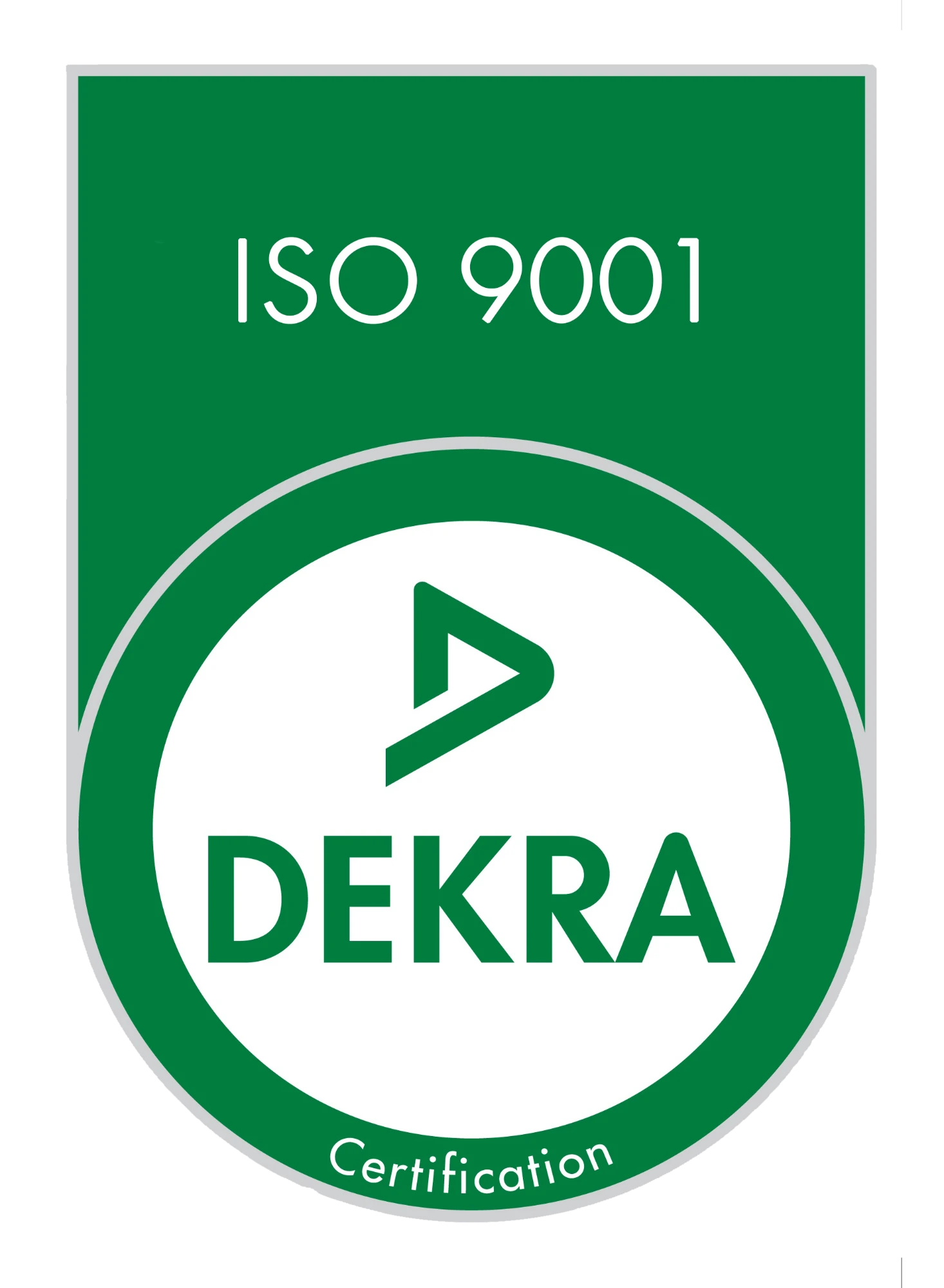 Logo certification ISO 9001:2015 DEKRA Certification